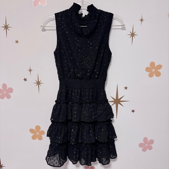 Altar'd State Navy Ruffled Mini Dress - Picture 2 of 5